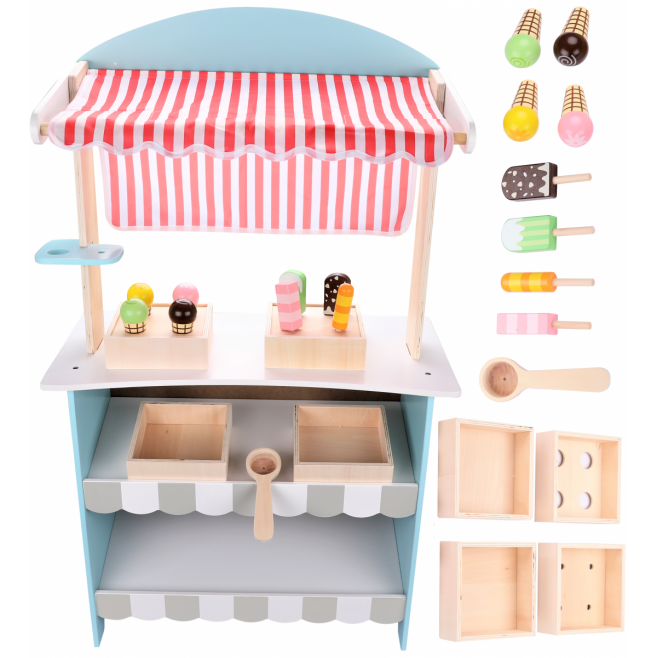Dodo Toys - Houten Speelgoed IJskraam - Speelgoedwinkeltje Kinderen