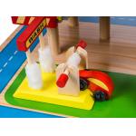 Dodo Toys Houten Speelgoed Garage – Met Lift – Hout Parkeergarage – Set met auto’s en wasstraat