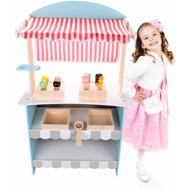 Dodo Toys - Houten Speelgoed IJskraam - Speelgoedwinkeltje Kinderen