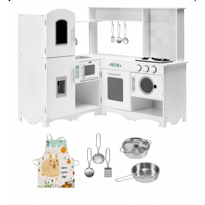 Mamabrum XXL Houten Keuken met Wasmachine en Accessoires