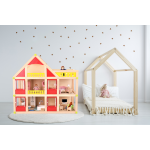 Dodo Toys – Houten Poppenhuis hout met meubels – Compleet