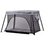 Moby System – Campingbedje met matras – Reisbedje – Grijs – Box – Transporttas – Opvouwbaar