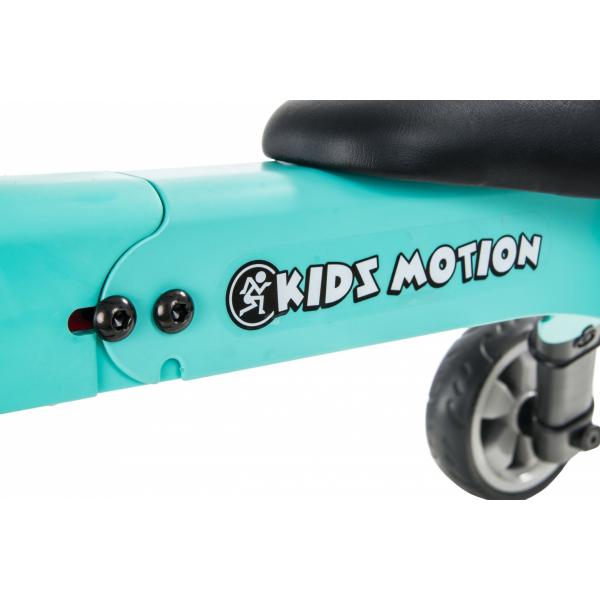 Kidz Motion Driewieler - Turquoise - Opvouwbaar - Staal - Loopfiets