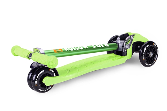 Kidz Motion - Kinderstep Step / Scooter - Groen - Opvouwbaar - 3 wielen