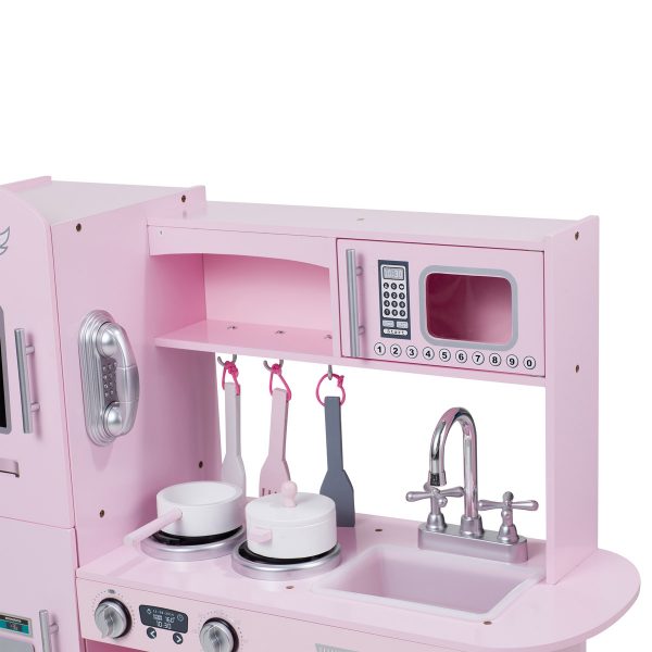 Mamabrum Roze Houten Speelgoed Keukentje - Retro