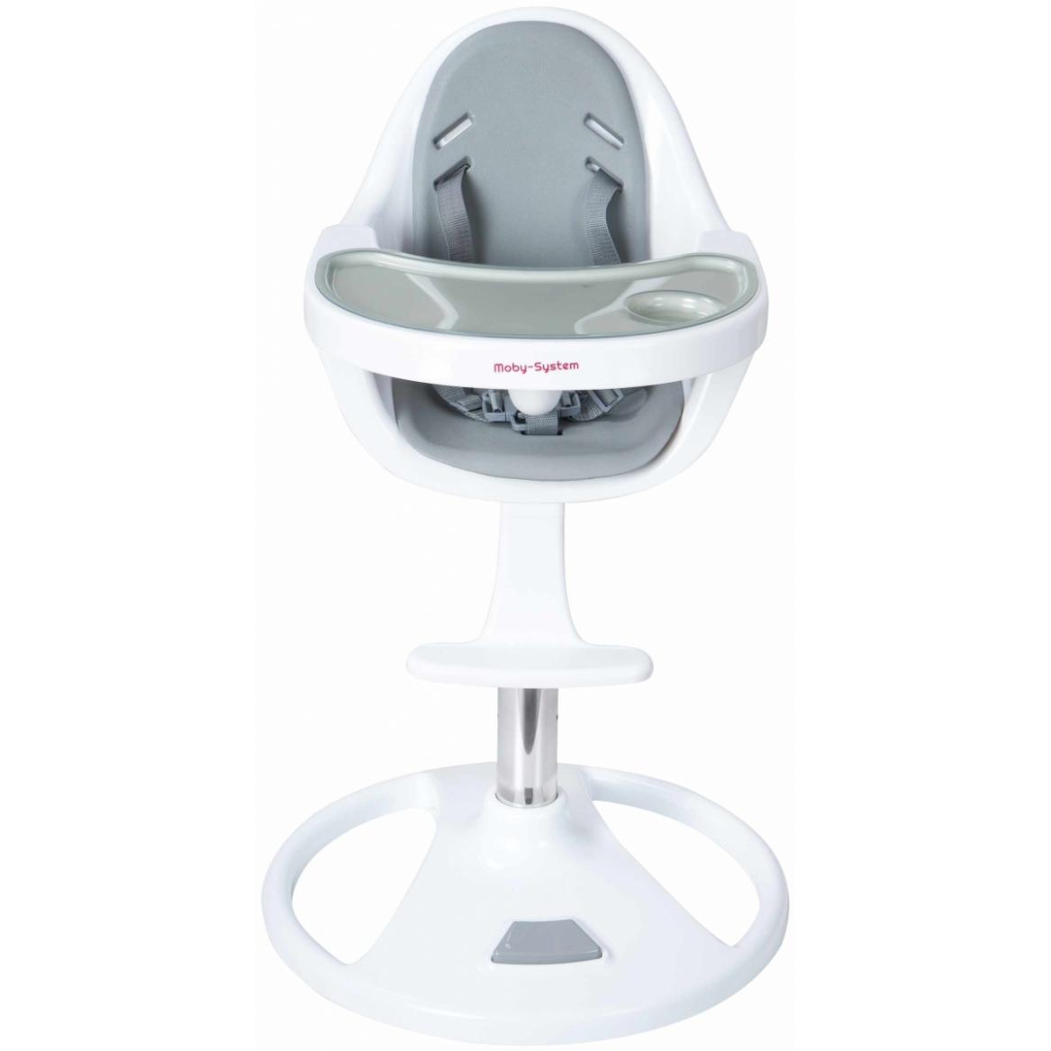 System - Kinderstoel - FLORA - draaibare kinderstoel - / Wit - Verstelbare hoogte -