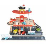 Mamabrum Houten Speelgoed Vliegveld / Garage – Set met Vliegtuig Helicopter en Auto’s