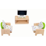 Dodo Toys – Houten Poppenhuis hout met meubels – Compleet