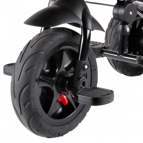Kidz Motion - Driewieler met duwstang | vanaf 1 jaar | Drie wieler - Zwart - Grijs