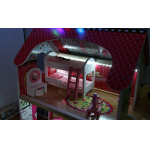 Dodo Toys – Houten Poppenhuis hout – Groot- Compleet – Met verlichting