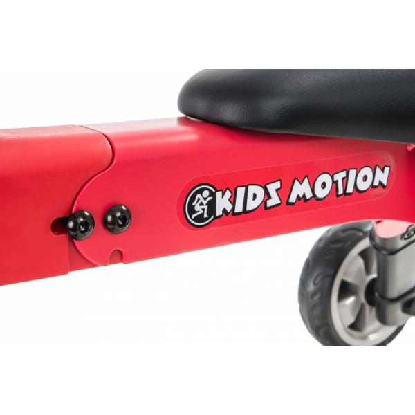 Kidz Motion Driewieler - Rood- Opvouwbaar - Staal - Loopfiets