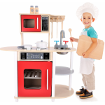 Dodo Toys – Houten Kinderkeuken – Grote houten Keukenset – Kinder Speelgoed Keuken – Compleet