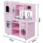 Mamabrum Roze Houten Speelgoed Keukentje – Retro