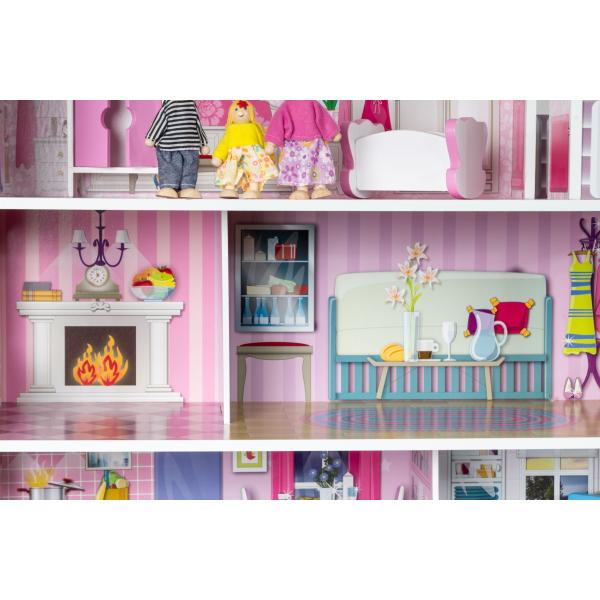 Dodo Toys - Poppenhuis Hout - Groot Compleet