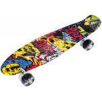 HyperMotion Pennyboard jongens en meisjes Skateboard graffiti zwart
