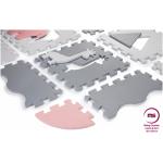 Moby System Puzzelmat XL 150 x 150 x 1 cm – met rand – EVA foam – roze