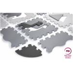 Moby System Puzzelmat XL 150 x 150 x 1 cm – met rand – EVA foam – grijs