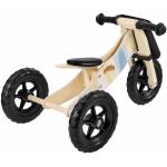 HyperMotion Kleine 2in1 houten fiets – driewieler en loopwerk – HyperMotion GORDON – schuimwielen