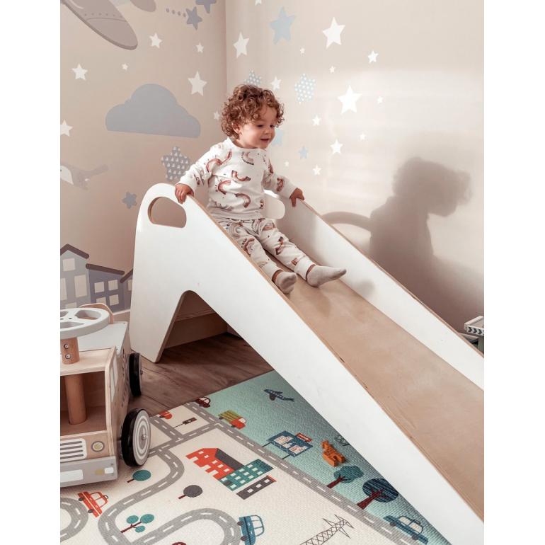 Mamabrum Houten glijbaan voor kinderen XXL 155cm - Montessori - vanaf 12 maanden