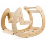 Mamabrum Houten wipstoel Montessori – speeltoestel – naturel houten – vanaf 12 maanden